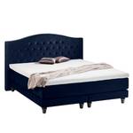 Lit boxspring La Chatre Velours Bleu foncé - 200 x 200cm