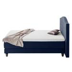 Lit boxspring La Chatre Velours Bleu foncé - 160 x 200cm