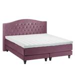 Boxspringbett La Chatre Samt Mauve - 200 x 200cm