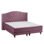 Boxspringbett La Chatre Samt Mauve - 200 x 200cm