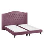 Boxspringbett La Chatre Samt Mauve - 200 x 200cm