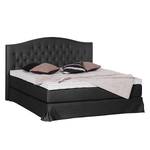 Boxspring La Chatre geweven stof - Antraciet - 200 x 200cm