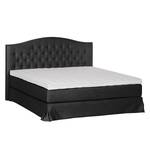 Lit boxspring La Chatre Tissu - Anthracite - 180 x 200cm