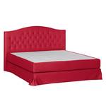 Boxspring La Chatre geweven stof - Rood - 200 x 200cm