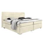 Lit capitonné Ledmore Avec surmatelas - Tissu - Beige - 140 x 200cm