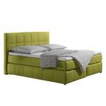 Boxspringbed Lifford structuurstof - Citroen - 100 x 200cm - Bonell-binnenveringmatras - H2 zacht