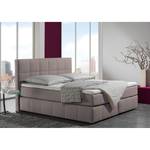 Boxspringbed Lifford structuurstof - Beige - 100 x 200cm - Koudschuimmatras - H3 medium