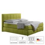 Boxspringbett Lifford Strukturstoff - Lemon - 100 x 200cm - Kaltschaummatratze - H3