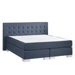 Boxspring Loimaa geweven stof - Jeansblauw - 160 x 200cm