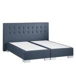 Boxspringbett Loimaa Webstoff - Jeansblau - 180 x 200cm