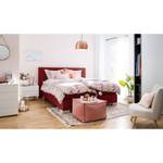 Boxspringbett Loimaa Webstoff - Rot - 160 x 200cm