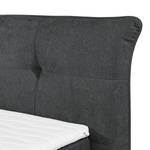 Boxspringbett Marquesa Microvelours - Anthrazit