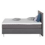 Boxspringbett Massawa Webstoff - Grau - 180 x 200cm