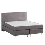 Lit boxspring Massawa Tissu - Gris - 160 x 200cm