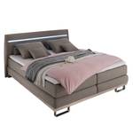 Boxspringbett Millenia Webstoff - Schlamm