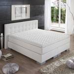 Boxspring Minette kunstleer - Wit - 140 x 200cm - Ton-pocketveringmatras - H3 medium