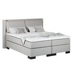 Boxspringbett Brilliant Night 200 x 200cm - H2 bis 80 kg - Bonellfederkern - Schwarz - Lichtgrau - 180 x 200cm - Tonnentaschenfederkernmatratze - H2