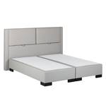 Lit boxspring Brilliant Night Gris clair - 180 x 200cm - Matelas à ressorts bombés ensachés - D3 medium