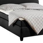 Boxspringbett Nevan Webstoff - Anthrazit - 100 x 200cm - Bonellfederkernmatratze - H3