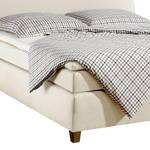 Boxspringbett Nevan Webstoff - Creme - 100 x 200cm - Bonellfederkernmatratze - H3