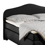 Lit boxspring Nevan Tissu - Anthracite - 140 x 200cm - Matelas à ressorts Bonnell - D2 souple