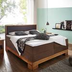 Letto boxspring Nevra Tessuto - Marrone