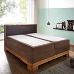 Letto boxspring Nevra Tessuto - Marrone