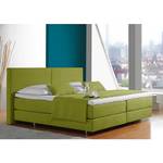 Lit boxspring Nilan Tissu - Citron vert - 100 x 200cm - Matelas de mousse froide - D2 souple