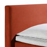 Boxspringbett Nilan Webstoff - Terracotta - 100 x 200cm - Kaltschaummatratze - H3