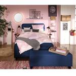 Boxspringbett Nordic XL Webstoff - Marineblau - 160 x 200cm - H3 - Komfortschaum