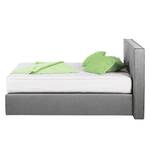 Boxspringbett Queens Webstoff - Grau - 200 x 200cm - H3