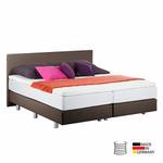 Boxspringbett Ramona (inkl. Topper) Kunstleder - Braun - 180 x 200cm