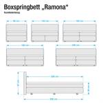 Boxspringbett Ramona (inkl. Topper) Kunstleder - Braun - 180 x 200cm