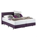 Boxspringbett Ramona (inkl. Topper) Kunstleder - Violett - 180 x 200cm