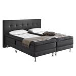 Lit boxspring Ramona VI Tissu - Gris - 160 x 200cm - D2 souple