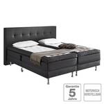 Lit boxspring Ramona VI Tissu - Gris - 160 x 200cm - D2 souple