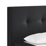Lit boxspring Ramona VI Tissu - Noir - 180 x 200cm - D3 medium