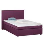 Boxspringbett Ramona V Webstoff - Bordeaux - 140 x 200cm