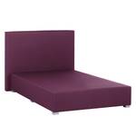 Boxspring Ramona V geweven stof - Bordeauxrood - 140 x 200cm