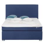 Lit boxspring Ramona V Tissu - Bleu foncé - 140 x 200cm