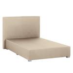 Lit boxspring Ramona V Tissu - Ecru - 140 x 200cm