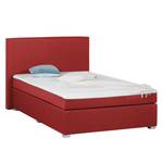 Lit boxspring Ramona V Tissu - Rouge - 140 x 200cm