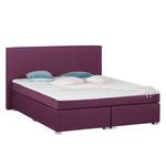 Lit boxspring Ramona V Tissu - Bordeaux - 180 x 200cm