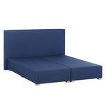 Boxspringbett Ramona V Webstoff - Dunkelblau - 180 x 200cm