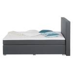 Lit boxspring Ramona V Tissu - Gris - 180 x 200cm