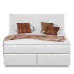 Lit boxspring Ramona VI Imitation cuir Blanc - 140 x 200cm