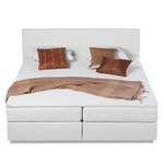 Lit boxspring Ramona VI Imitation cuir Blanc - 200 x 200cm