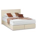 Lit boxspring Ramona VI Imitation cuir Beige - 140 x 200cm