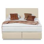 Lit boxspring Ramona VI Imitation cuir Beige - 140 x 200cm