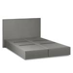 Lit boxspring Ramona VI Imitation cuir Gris - 140 x 200cm